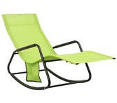 vidaXL Tumbona de acero y tela textilene Negro, Gris, Crema Sillas de Exterior Ideal para jardín, playa, piscina, terraza Tumbona Piscina Tumbonas Playa Tumbonas Jardín Exterior