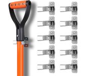 Paquete de 10 soportes para trapeador y escoba con agarre de resorte para pala, rastrillo, escoba, soporte para trapeador