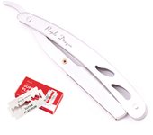 Men Straight Barber Razor Add 10 Blades Razor Edge Steel Folding Shaving Knife Hair Removal Tools Shaving Razor With Blade Z6102