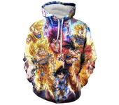Animation Dragon pearl Hoodies Casual Comfortable Loose Long Sleeve Tops Sweatshirts Kids Cartoon Coat Autumn Winter Clothes