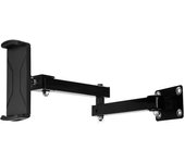 Wall Mount Tablet Stand Adjustable Long Arm Stretchable Cell Phone Wall Holder Metal Wall Ipad Stand for Iphone Ipad 4-13 Inches