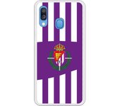 Funda original compatible con Samsung Galaxy A20E - Valladolid Franjas Lila y Blancas