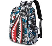 Mochilas para mujer Mochila de estudio, mochila doble impermeable de moda, adecuada para estudiantes de primaria, estudiantes de secundaria (tamaño: 42 * 29 * 17 CM)