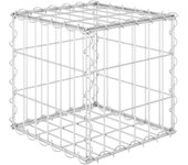 vidaXL Arriate de gaviones cúbico alambre de acero Dimensiones 30 x 30 x 30 cm,  40 x 40 x 40 cm,  50 x 50 x 50 cm y mas