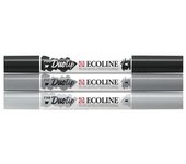 TALENS ROTULADOR ECOLINE DUOTIP ESTUCHE 3 GRISES (NEGRO-GRIS FRIO - ECOLINE