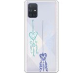 Funda compatible con Samsung Galaxy A71 - Atrapasuenos corazones