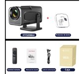 DITONG HY320 Mini Newly Native 720P Android 11 4K Projector 300ANSI Wifi6 BT5.0 Cinema Outdoor Portable 180° Rotable Projector