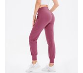 Pantalones de chándal de cintura alta para mujer, pantalón de chándal para correr, entrenamiento, cónico, para Yoga, informal