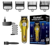 Original all metal barber kit electric shaver for men rechargeable kemei hair trimmer clipper beard hair cutting tool home