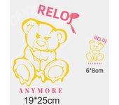 2PCS Cute Cartoon Bear Ironing Hot Transfer Stickers for Clothes, Vinyl Hot Stickers Fashion New DIY Clothes Hat Stickers