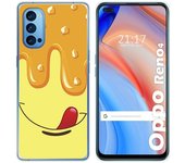 Tumundosmartphone Funda Gel Tpu para Oppo Reno 4 5G diseño Helado Vainilla Dibujos