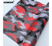 Elite Tiger Black Red Camo Vinyl Film Car Wrap Motorcycle Decal Laptop DIY Car Styling Camouflage Sticker Film Sheet