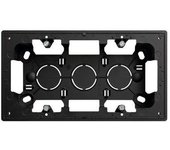 Caja de superficie SIMON 270 con 2 elementos negro mate