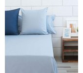 TEXTURA Sábana algodón percal Best 2 color azulDisponible en: cama 80-90cm/cama 135-140cm/cama 150-160cm/cama 180-200cm
