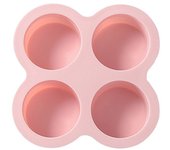 Reusable 4 Cavity Non-Stick Silicone Molds Air Fryer Egg Pan Cakes Dessert Baked Goods Tool For Kitchen Cooking Air Fryer Baking