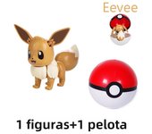 12 Styles Pokemon Anime Deformation Figures Pikachu Eevee Mewtwo Greninja Pokeball Figure Pet Action Model Toys Childrens Gifts