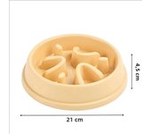 Pet Supplies Dogs and Cats Slow Food Bowl Puzzle Non-Choking Non-Slip Slow Feeder Thickened Plastic Plate Bowl Pet Feeding Bowl