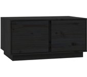 vidaXL Mesa de centro de madera maciza de pino 80x50x40 cm Natural, Blanco, Gris Mesita de Salón o Comedor o Auxiliar Mesa de Café Meuble Salón