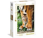 Puzzle 500 Piezas Tigre De Bengala Con Su Madre Clementoni CLE50469