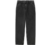 Pantalon Largo Carhartt WIP Single Knee para hombre en color negro