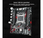 JGINYUE X79 LGA 2011 M-ATX Mainboard Support Intel Xeon E5 v1 v2 DDR3 Memory 1600MHz 32GB M.2 NVME SATA USB3.0 X79M-PLUS