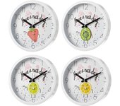 PLUSHOME Relojes de pared en varios acabados: dorado mate, blanco, gris, plata y natural. Diferentes tamaños y diseños, incluyendo "HOME" y "LOVE". Ideal para decorar cualquier espacio con estilo.