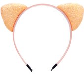 Glitter Cat Ears Headband Kitty Headband for Girls and Women Sparkly Hair Hoop Shiny Hairbands Hair Accessories for Daily