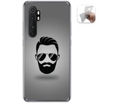 Tumundosmartphone Funda Gel TPU Xiaomi Mi Note 10 Lite Diseño Barba Original