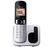 Teléfono Inalámbrico DECT Panasonic KX-TGC210SP Plata - Identificación de Llamadas y Bloqueo de Números - Pantalla LCD Retroiluminada 4.1cm