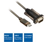 ACT  Adaptador USB 2.0 C M - Serie RS-232 DB9 M