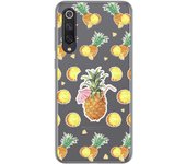 Tumundosmartphone Funda Gel Transparente para Xiaomi Mi 9 SE diseño Piña Dibujos