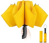 Negro in Prueba de Viento para evaluación de TeflHombres, Rón 190T Abarca 105cm Paraguas Grande de 10 Varillas Originales