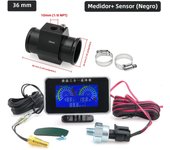 3 in 1 Auto Car Gauge with 10mm 1/8 NPT Sensor Multifunctional Water Temperature Gauge + Oil Pressure Gauge+Voltmeter 12V/24V