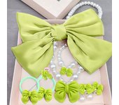 Kids Princess Cosplay Costume Plastic Crystal Tiara Snowflake Jewelry Necklace Earrings Kit Girl Elsa Anna Party Dress Accessory