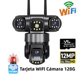 3 Lens Video Surveillance Camera Wifi Network CCTV Camera 4G SIM Card Wireless 360 Monitor Outdoor Waterproof Security Cameras