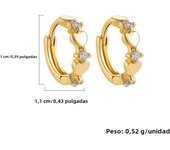 Elegant Daisy Flower Crystal Charms Huggies Earrings for Women Fashion Heart CZ Zirconia Gold Plated Small Hoop Earring Gifts
