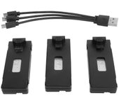 3 piezas Drone batería de litio 1800mAh 3,7 V recargable Quadcopter Drone batería para E88 E88pro E100 E99 K3 K6 E89 P1 P4 P5