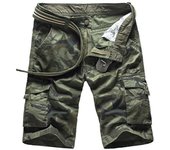 Camouflage Camo Cargo Shorts Men 2024 New Mens Casual Shorts Male Loose Work Shorts Man Outdoor Hiking Short Pants Plus Size