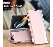 Leather Electroplating Holder Pen Slot Tape Phone Case for Samsung Galaxy Z Fold 6 5 4 3 Fold5 Fold4 Fold3 Magnetic Flip Cover