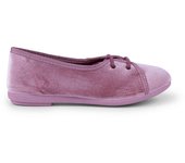 Pisamonas Blucher Niña Terciopelo Tipo Salon