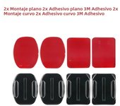 Flat Curved Adhesive Mounts Sticker Mount for GoPro Hero 12 11 10 9 8 7 6 Xiaomi Yi 4K SJCAM Action Camera Go Pro Accessories