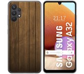 Tumundosmartphone Funda Gel Tpu para Samsung Galaxy A32 4G diseño Madera Dibujos