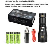 COBA Ultra Powerful LED Flashlight Super Bright Long Range Tactical Zoom Emergency Torch Camping Lantern Power Display Function