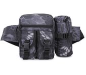 Bolsa táctica para botella de agua, bolsa militar para aficionados al ocio al aire libre, bolsa pequeña deportiva para hombres y mujeres, bolsa de cintura de viaje de camuflaje