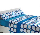 SABANALIA - Juego de sábana de coralina Aros (Disponible en varios tamaños y colores) - Máximo confort y protección contra el frío - 240 grs/m² - 100 % Microfibra de Poliéster