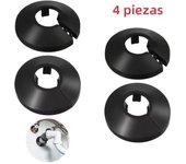 4PCS 15mm Radiator Pipe Collars Cover Triangle Valve Plastic Decorative Cover Round Snap Type Faucet Plumbing Pipe Cover