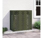 Funda para aire acondicionado vidaXL Verde Oliva 110x50x105 cm Acero