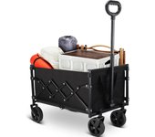 Carrito de Festival Plegable con Ruedas y Mango telescópico para jardinería, Camping, Compras y Deportes al Aire Libre