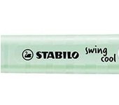 Stabilo Swing Cool Marcador Fluorescente - Cuerpo Plano - Punta Biselada - Trazo 1-4mm - Tinta Base Agua - Pizca de Menta