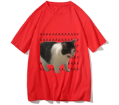 Funny Meme Sad Crying Cat Printed Women Men Casual T-Shirt Summer Harajuku T Shirts Casual Fashion Tees Clothes Short Sleeve
